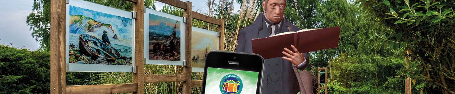 The woodland Artists' Trail at Patchings